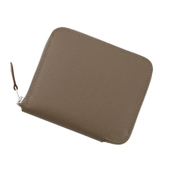 HERMES Azap compact silk in Epsom Etoupe - Picture 1 of 6